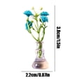 thumbnail image 3 of 1 PC Mini Vase Magnets for Fridge, Cute Glass Magnetic Vases with Fake Flowers, Refrigerator Decor for Kitchen, Office, Locker (Blue), 3 of 6