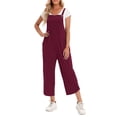 thumbnail image 1 of Combinaison Femme avec Poches Sans Manches Jambes Larges Grande Taille, 1 of 7
