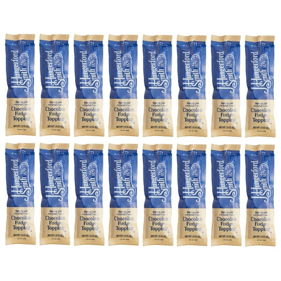 J Hungerford Smith Chocolate Fudge Portion Control Packets 1.5 oz | Made in America | 16 Pack