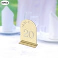 thumbnail image 2 of 20PCS Gold Table Numbers Acrylic Party Table Numbers Wedding Table Numbers Sign, 2 of 13