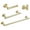 2#Brushed Gold,Stainless Steel, variant on Bathroom Mirror 4-Pieces Brushed Nickel Gold Bathroom Accessories Set, Stainless Steel Bathroom Hardware Set, Bath Towel Bar Set, Towel Racks for Bathroom Wall Mounted.,Bathroom Cabinet
