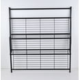 thumbnail image 2 of House 2 Home 27" Wide Foldable Metal Shelf / Shoe Rack, Powder Coated Black Paint & 3 Tiers, 2 of 6