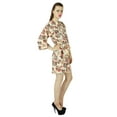 thumbnail image 2 of Bimba Women Floral Cotton Custom Short Robe Getting Ready Bridesmaid Robe CoveUp, 2 of 5