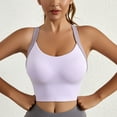 thumbnail image 2 of Fesfesfes Bras for Women Wireless Ladies Traceless Comfortable No Steel Ring Vest Breathable Gathering Yoga Sports Bra Underwear, 2 of 9
