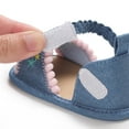 thumbnail image 2 of Baby Girls Sandal Summer Toddler Slipper Shoes 0-24 months Baby Girls Sandals Embroidered Flower Summer Flat Shoes Infant First Walkers Light blue 6-12 Months, 2 of 7