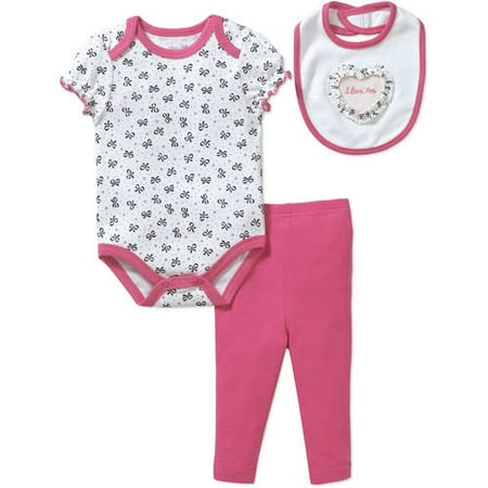 Batman Newborn Bib - Rene Rofe Newborn Girl 3pc Bodysuit, Bib & Pants Set