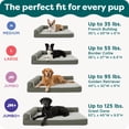 thumbnail image 5 of FurHaven Pet Products Plush & Velvet Deluxe Chaise Lounge Orthopedic Sofa-Style Pet Bed for Dogs & Cats - Deep Sapphire, Jumbo, 5 of 8