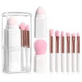 thumbnail image 2 of 1Set Portable eight in one makeup brush ,eye shadow powder blusher brush concealer makeup brush telescopic makeup set ,beauty brush tool, 2 of 8