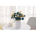 thumbnail image 2 of Nvzi Artificial Flowers,2 Packs of Artificial Roses, 24 Little Rose Silk Flowers. Plastic Flowers,Plants for Home Hotel Wedding Christmas Tables Decorations, Dark Blue, 2 of 4