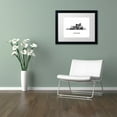 thumbnail image 4 of Trademark Fine Art 'Tucson Arizona Skyline WB-BW' Canvas Art by Marlene Watson, White Matte, Black Frame, 4 of 4