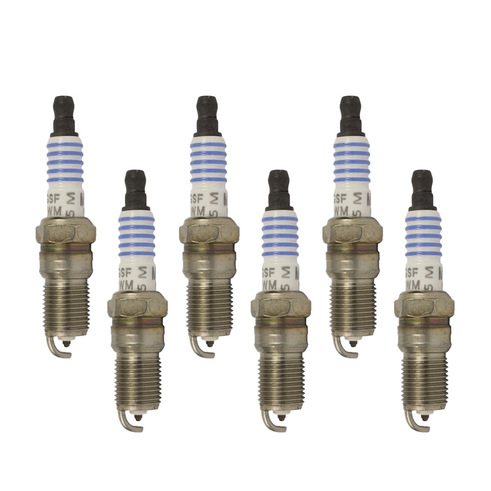 Set of 6 ISA Ignition Coils and Motorcraft Platinum Spark Plugs Compatible with 2001-2004 Ford Escape 3.0L V6 Replacement for FD502