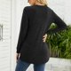 thumbnail image 4 of Blusa de manga larga Ticfox cuello redondo encaje negro S, 4 of 6