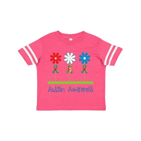 

Inktastic Autism Awareness Walk Support Flowers Gift Toddler Toddler Girl T-Shirt