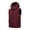 Wine, variant on Xzbqbs Men's Hooded Puffer Jacket Sleeveless Zip Up Padded Vest Jackets Coat Quilted Gilet Winter Warm Thickened Down Jacket