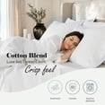 thumbnail image 4 of Superior Cotton Blend 600 Thread Count Embroidered Sheet Set, Queen, White, 4 of 6