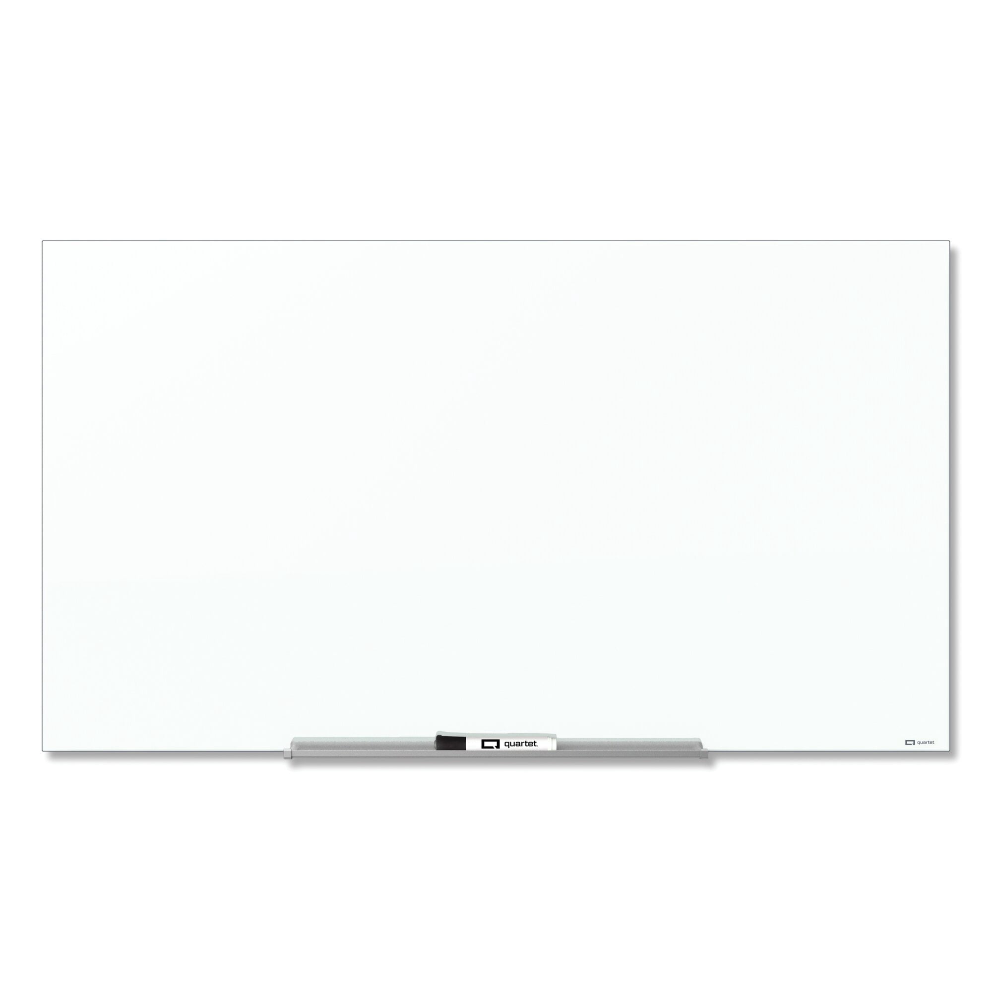 Quartet InvisaMount Magnetic Glass Dry-Erase Board, 39" x 22", White Surface, Frameless