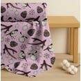 thumbnail image 4 of Soimoi Purple Cotton Voile Fabric American Robin & Baubles Christmas Print Sewing Fabric BTY 56 Inch Wide, 4 of 7