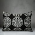 thumbnail image 3 of Creative Products Small White Pattern Medallions 14x20 Indoor / Outdoor Pillow, 3 of 3