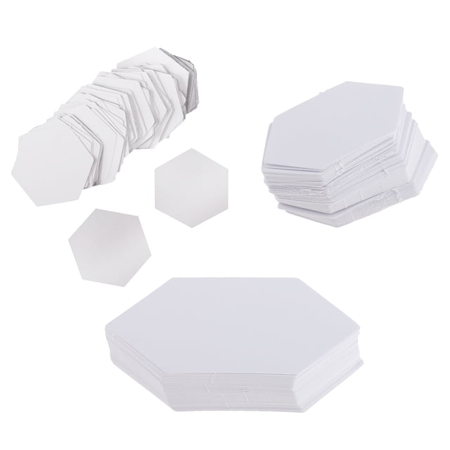 300 Pedazos Papel Ado de Plantillas pa Coser tesanía DIY Manualidad Sunnimix Plantillas de acolchado de papel