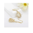 thumbnail image 3 of Aretes Tulipán Acero Inoxidable Zirconio, 3 of 4