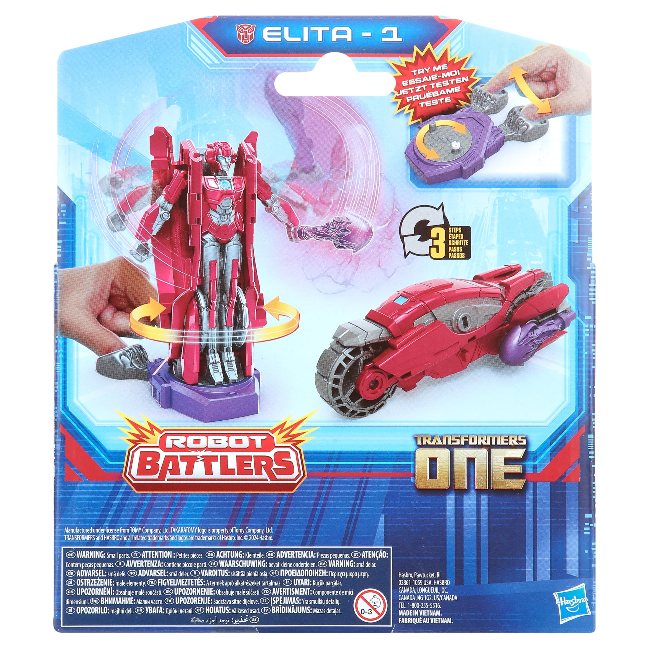 Transformers One Robot Battlers Elita-1, 4.5" Action Figures for Kids Age 6+
