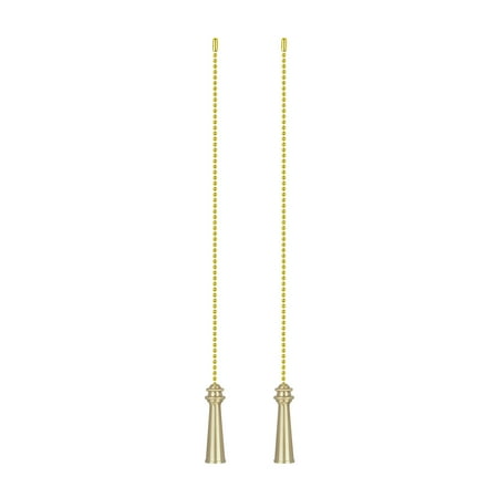

Aspen Creative 20505-12 12 Copper Finish Metal Knob with Polished Brass Pull Chain 2 Pack