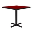 thumbnail image 3 of Correll Bxt30S-35 Cafe and Breakroom Tables - Square - Red, 3 of 5