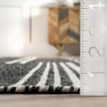 thumbnail image 4 of Rugs USA Birchwood Reversible Striped Wool Area Rug, 3' x 5', Birchwood Dark Grey, 4 of 8