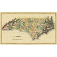 thumbnail image 2 of Lucas 18x12 White Modern Wood Framed Museum Art Print Titled - North Carolina - Lucas 1823, 2 of 4