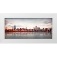 thumbnail image 1 of Kopczynski, Marcin 32x16 White Modern Wood Framed Museum Art Print Titled - Sunrise at Chicago, 1 of 4