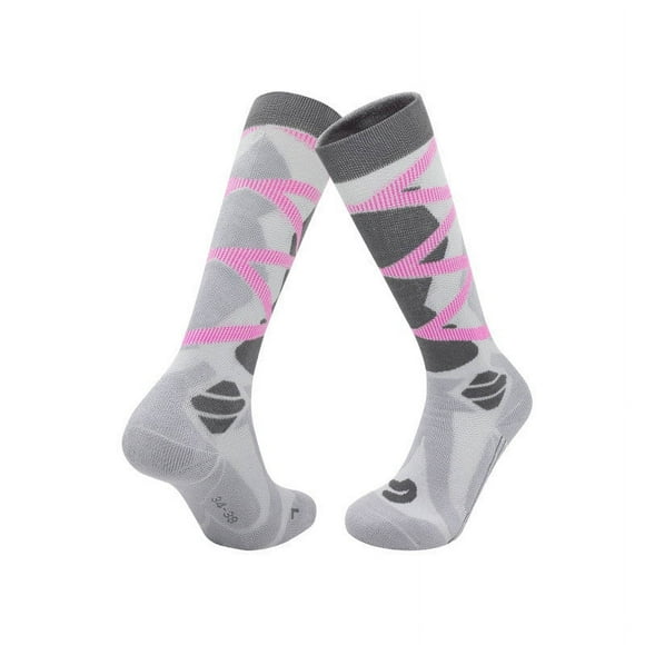EGNMCR Ski Socks Thickened Wool Socks Men And Women Long Warm Socks Towel Bottom Sports Snow Socks A socks