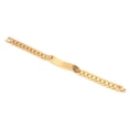 thumbnail image 4 of Pulsera de metal Oro Elegante Unisex Pulsera de aleación de acero inoxidable Accesorios de joyería, 4 of 5