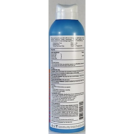 Hang Ten Classic Sport UVA/UVB Protection Natural Sunscreen Spray, SPF 30, 6 fl oz