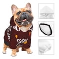 thumbnail image 3 of Fotbe Happy Thanksgiving Sudadera con Estampado para Perros Pequeños – Suéter con Capucha para Mascotas, Tela Suave de Forro Polar con Bolsillo-Small, 3 of 7
