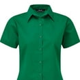 thumbnail image 2 of Premier Short Sleeve Poplin Blouse / Plain Work Shirt, 2 of 3