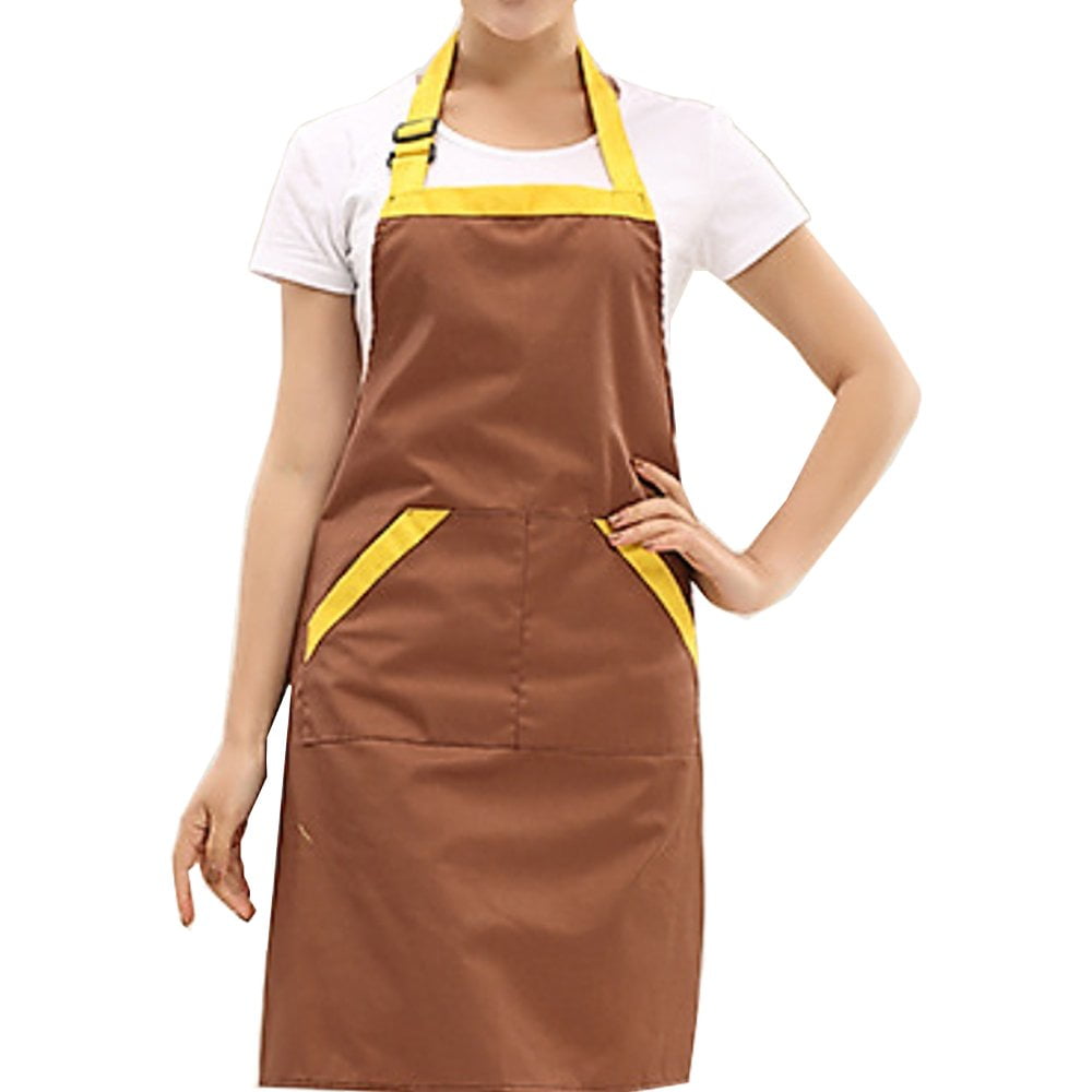Novo Apron For Women/Men With Pocket - 26"x28" Garden Apron Brown