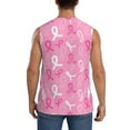 thumbnail image 4 of Gaeub Breast Cancer Awareness (3) Men's Sleeveless Muscle Shirts Workout Tank Tops, Odor Protection and Comfortable - 3X-Large, 4 of 8
