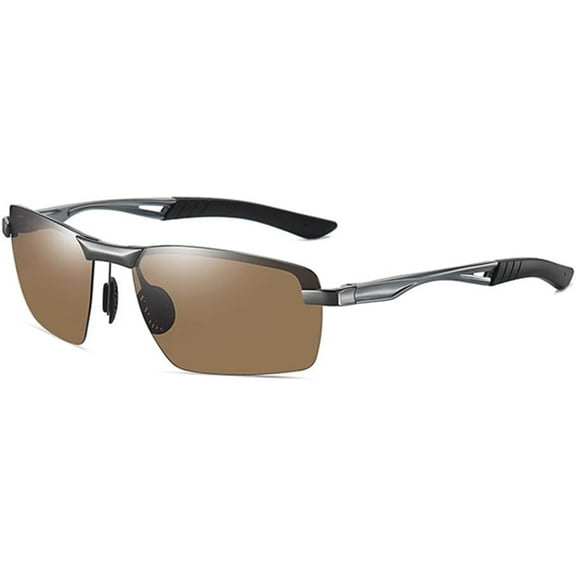 Polarized Sunglasses For Men UV400 Aluminium Magnesium Rectangle Sun Glasses