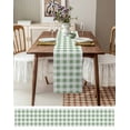 thumbnail image 6 of Hokiten Table Runners 72 Inches Long Dress Scarves, Saga Green Plaid, Farmhouse Country Buffalo Check Farmhouse Kitchen/Dining Table Runner, Coffee Tablerunners, 16x72 Inch, 6 of 7