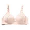 thumbnail image 2 of UPPADA Women's Bras for Older Women Full Coverage Bralette Brasieres Para Mujer Sin Varilla Lace Bralettes,White S, 2 of 4