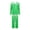 Green, variant on Tnhcen 2025 Women's 2 Piece set Casual Solid Color Casual Top Pants Pajamas Set Home Clothes S-3XL