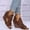 Brown, variant on Honeeladyy Women's Fashion Peep Toe Booties ,Back Zipper Fish Mouth 8CM Wedges Shoes Dress Sandals Black Sales Online