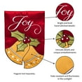 thumbnail image 5 of Evergreen Applique Joyful Christmas Bells House Flag, 28 x 44 inches, 5 of 5
