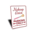 thumbnail image 3 of Makeup Artist Parking Novelty Decor, Metal Wall Sign - 10x14 Inches, 3 of 4
