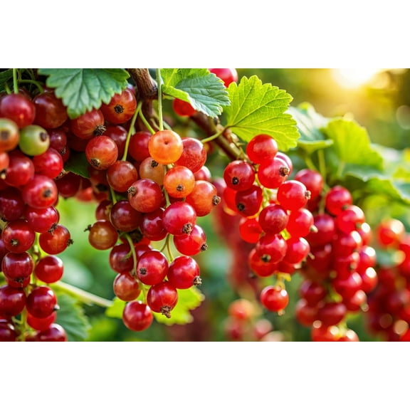 2 Red Currant Berry Plant Seedlings to Grow (Red Perfection) Easy to Grow - Tasty and Healthy Fruits (2 Seedlings)