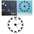 2024 Large Wall Sticker Clock Butterfly Shape Innovation DIY Modern Art