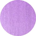 thumbnail image 1 of Ahgly Company Indoor Round Solid Purple Modern Area Rugs, 8' Round, 1 of 4