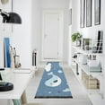 thumbnail image 5 of Cartoon Whales Cute Clouds Balloons Bedside Runner Rug 2'x 6' Non Slip Carpet Floor Mat Area Rug, 5 of 8