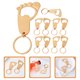 thumbnail image 2 of KAKOWELY 10 llaveros con forma de huella, abrebotellas, recuerdos para baby shower., 2 of 5