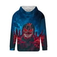 thumbnail image 5 of Yteetum Oversized Sweatshirt Hoodies for Men Halloween Graphic Print Drawstring Pullover Hooded Sweatshirts Tops Mens Casual Graphic Printed Lightweight Long Sleeve Hood Sweatshirts with Pocket Coats, 5 of 5